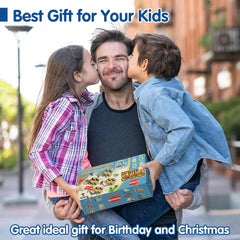 Construction Toys Trucks for 3 Year Old - 4 Pack Press and Go, Pull Back and Go Toy Cars for Ages 3-5 4-8 Boys Girls, Best Toy Vehicles Xmas Gifts for 3 to 4 5 6 7 Year Old Kids