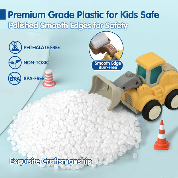 Construction Toys Trucks for 3 Year Old - 4 Pack Press and Go, Pull Back and Go Toy Cars for Ages 3-5 4-8 Boys Girls, Best Toy Vehicles Xmas Gifts for 3 to 4 5 6 7 Year Old Kids